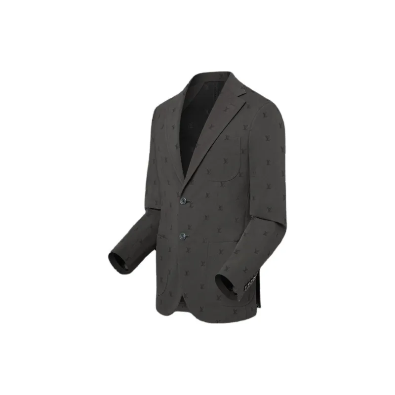 Lv Lv Blason Jacquard Cotton Napolitana Jacket-2