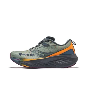 Saucony TRIUMPH 22 Coverage Low Top Running Shoes Women's Green Gray Yellow