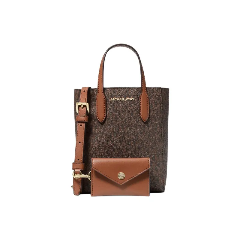 MICHAEL KORS Coated Canvas Shoulder Bag Crossbody Bag Handbag Mini Women's Dark Brown-1
