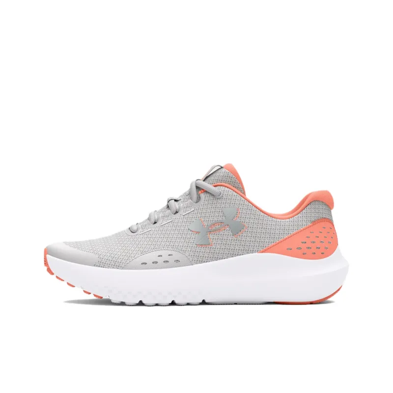 Under Armour Surge 4 Anti Slip Wear Resistant Low Top Casual Running Shoes Women's Gray Orange-0