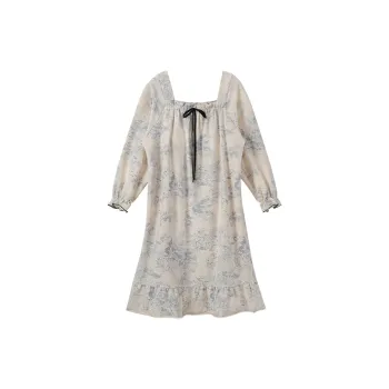 OUSHIBO Nightgown Women's Apricot