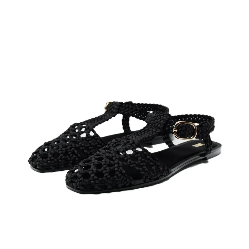 ZARA Roman Sandals Women's Black-2
