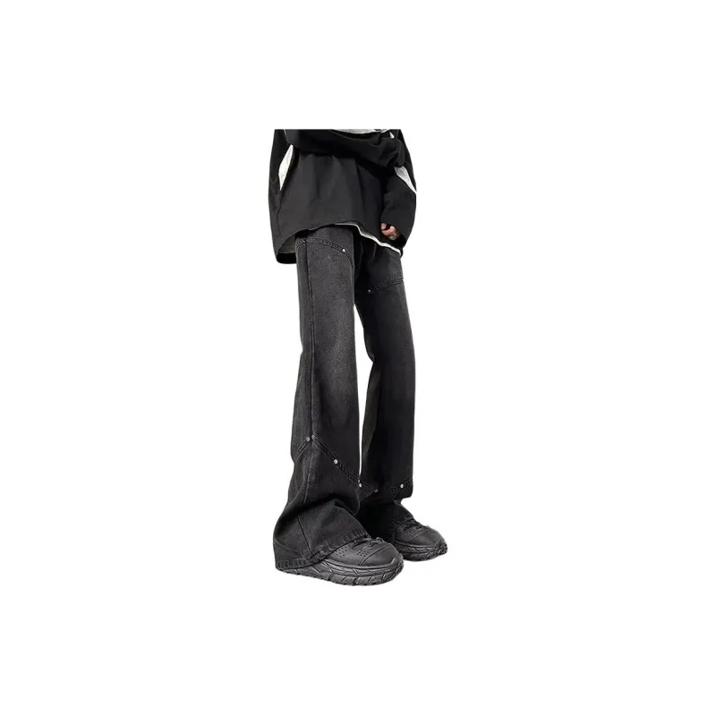 MGXEK Jeans Unisex Black Gray-1