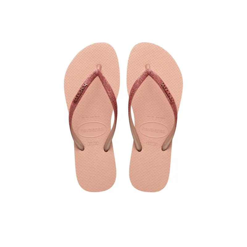 Havaianas Rubber Sole Slip Resistant Flip Flops Women's Pink-4
