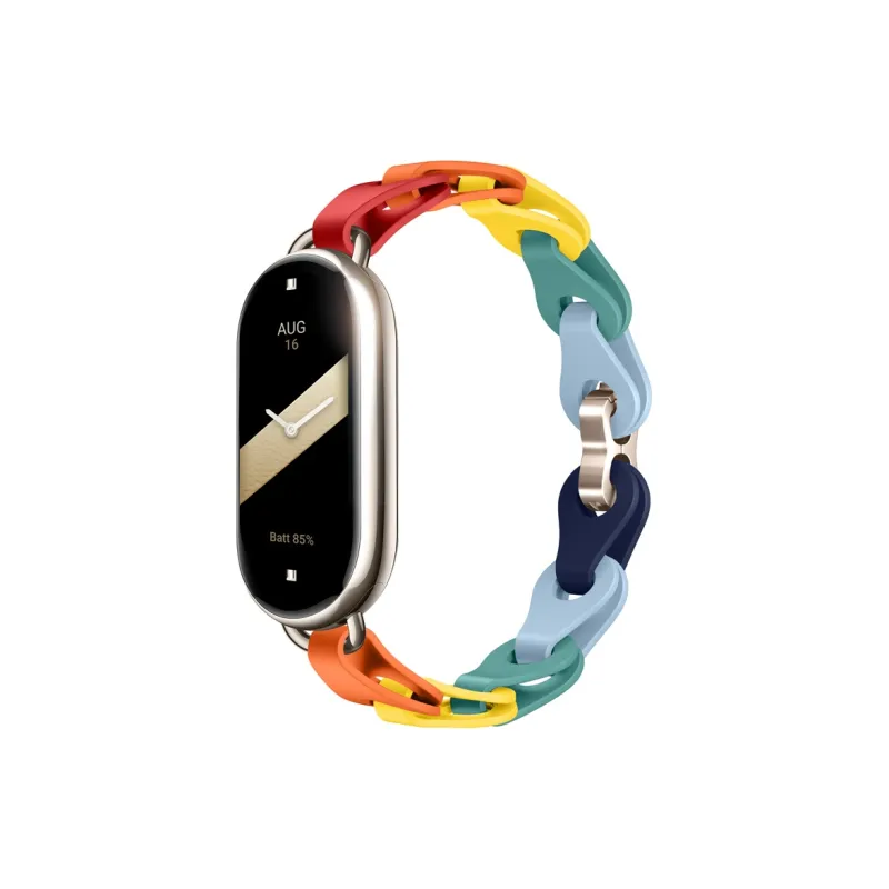 Watchbond Compatible With Xiaomi Smart Band 9/8 Xiaomi Compatibility Watch Band All Silicone Material-1