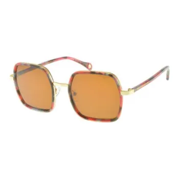 INES DE LA FRESSANGE Square Sunglasses Unisex Tortoiseshell