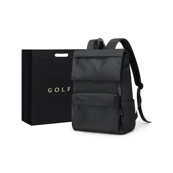 GOLF Fabric Students Backpack Large Size Unisex Black