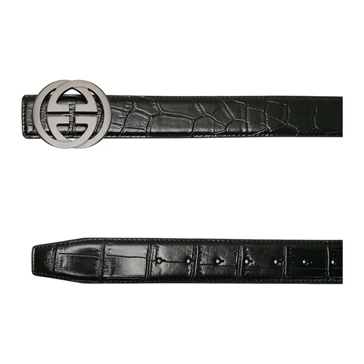 NINE NAIL Cow Leather Genuine Leather Leather Belts Men's Width  3.5cm-3