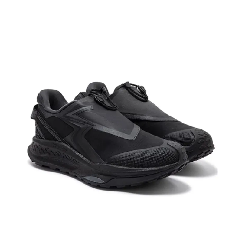 361° Military Sunset Series Cushioning Wear Resistant Low Top Running Shoes Men's Black-3