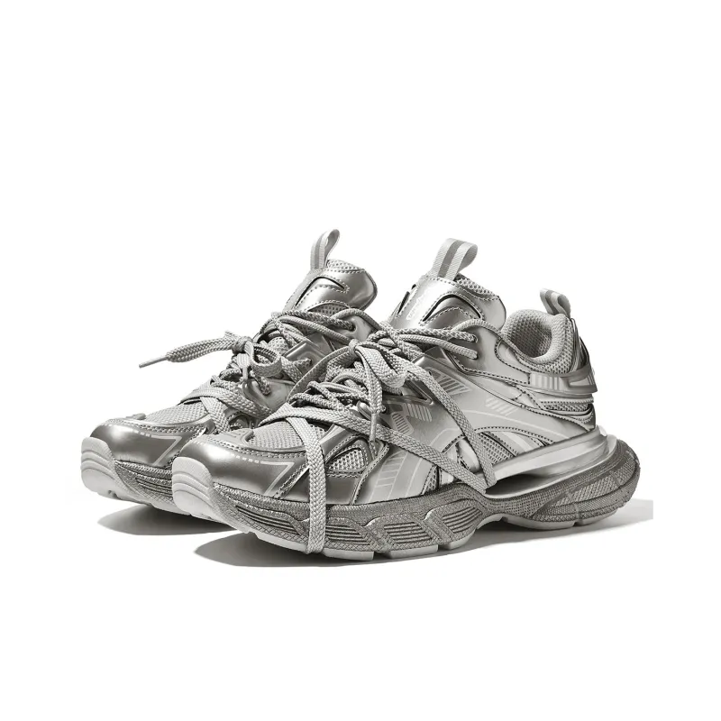 REPUSEN Height Increasing Abrasion Resistant Lightweight Breathable Slip Resistant Low Top Running Shoes Unisex-1