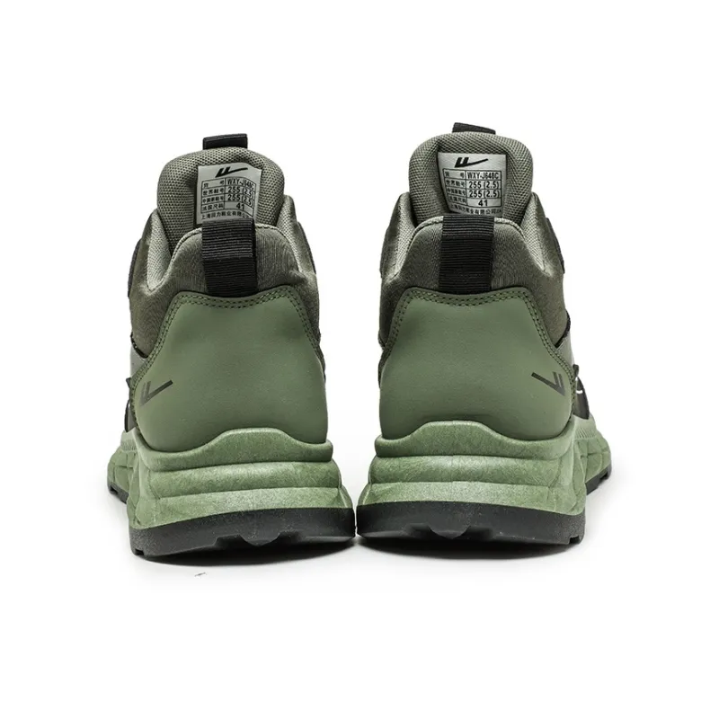 Warrior Lightweight Wear Resistant And Slip Resistant Low Top Trekking Shoes Men's Army Green/Black-4
