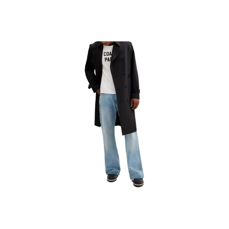 COACH Trench Coats Men Black-1