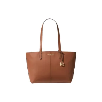 MICHAEL KORS Jet Set Coated Canvas Tote Bag Shopping Bag Shoulder Bag Handbag Medium Size Women's Brown