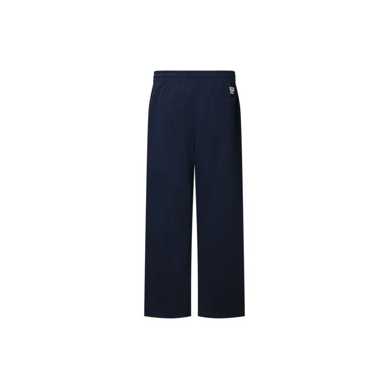 Reebok Knitted Sports Pants Unisex Navy Blue-1
