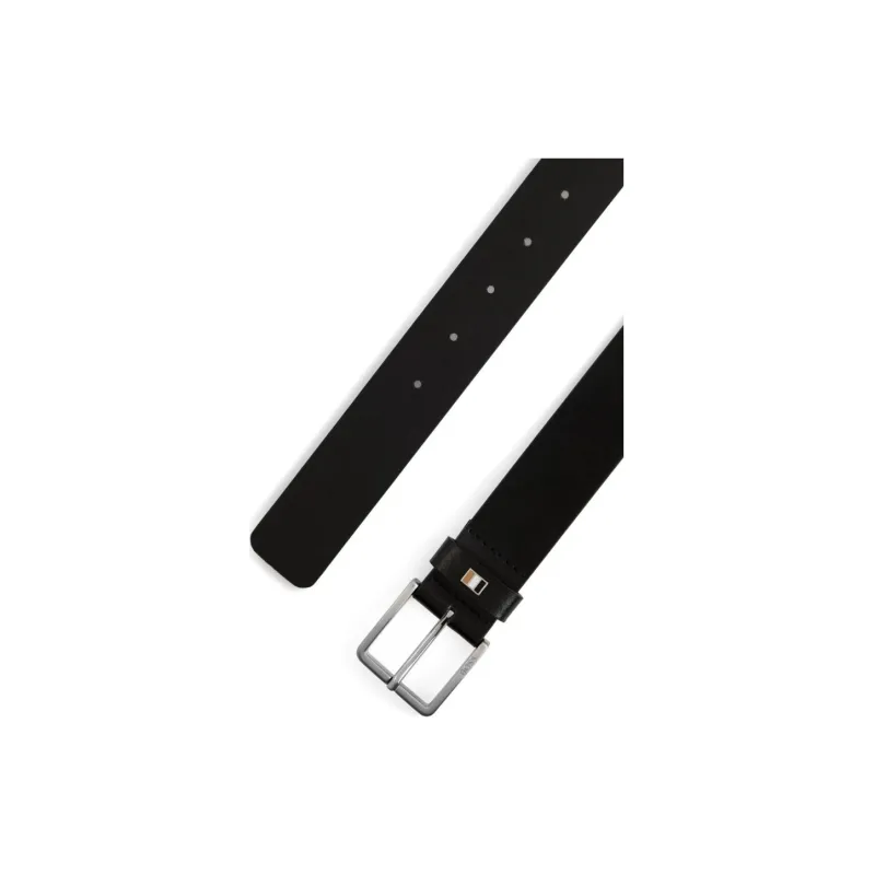 Boss Logo plaque Leather Belt-1