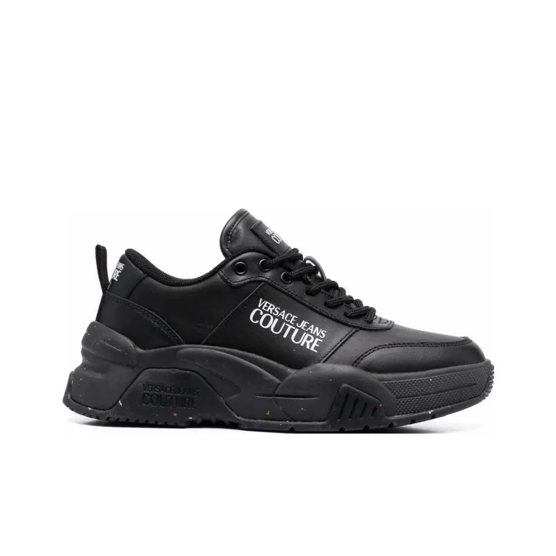 VERSACE Jeans Couture Low Top Casual Shoes Women's Black-1