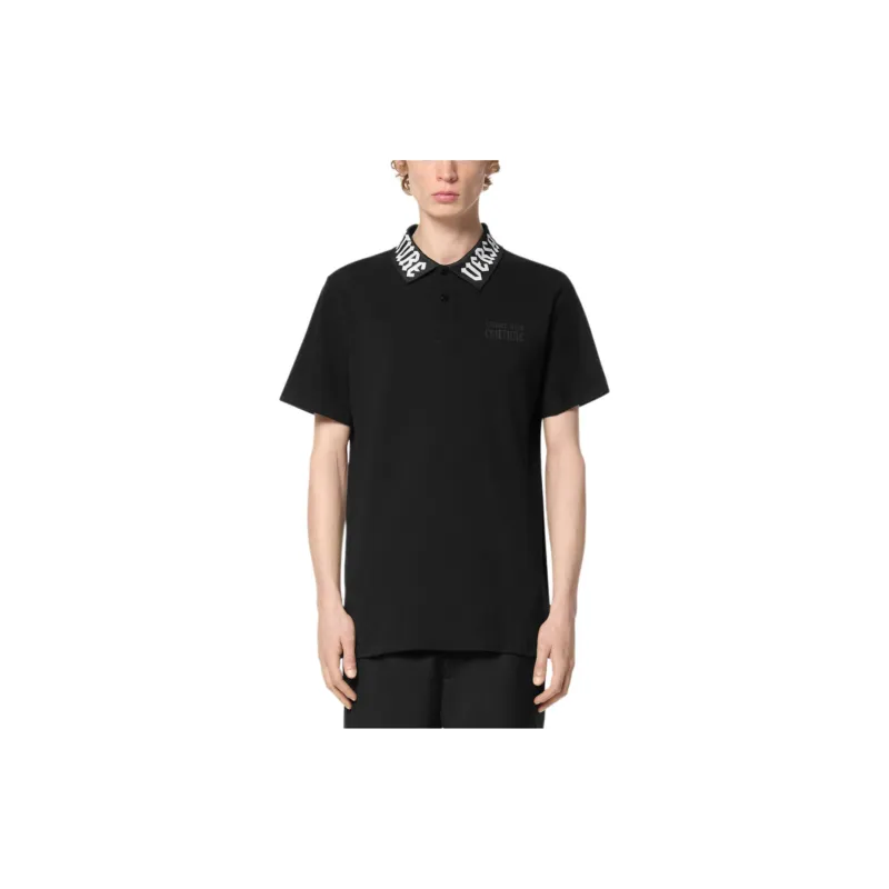 VERSACE JEANS COUTURE Logo collar Piqué Polo Shirt-2
