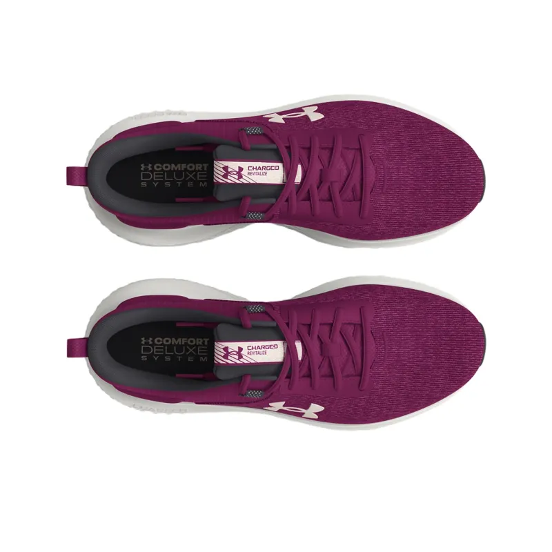 Under Armour Charged Revitalize Cushioning Breathable Low-Top Running Shoes Women's Dark Purple-3