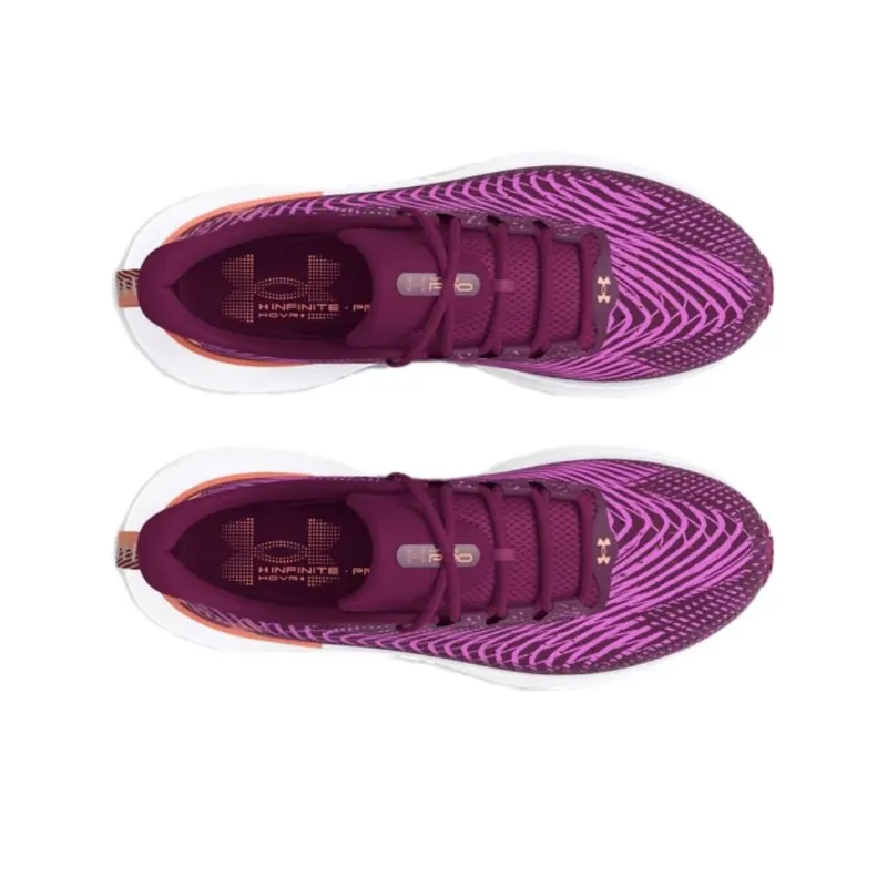 Under Armour Infinite Pro Anti Slip Wear Resistant Low Top Casual Running Shoes Women's Purple-5