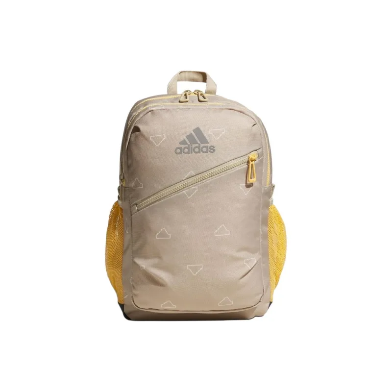 Adidas Fabric Backpack Medium Size Men's Brown & Yellow-1