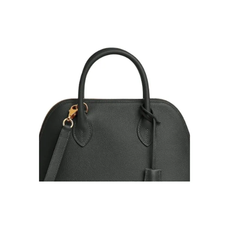 HERMES Bolide Evercolor Leather Shoulder Bag Crossbody Bag Handbag Women's 67 Vert Fonce Dark Green-1