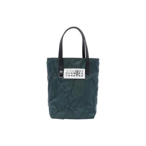 MM6 Maison Margiela Logo Appliqué Mini Top Handle Bag