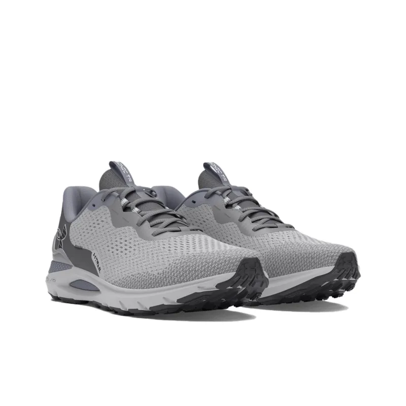 Under Armour Sonic Trail Slip Resistant Breathable Abrasion Resistant Low Top Running Shoes Unisex Gray-2