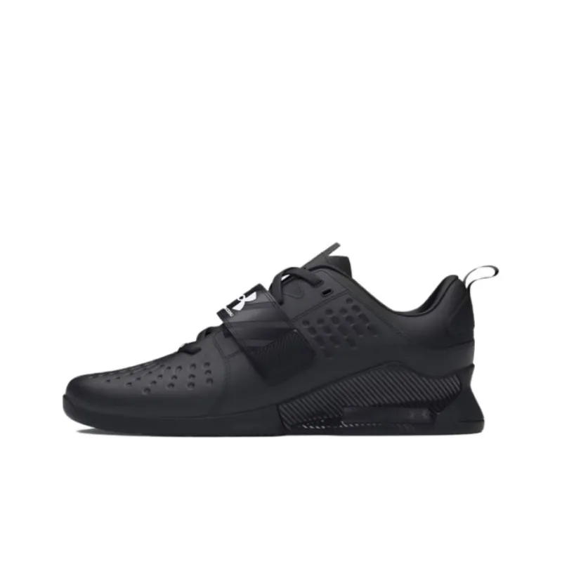 Under Armour Reign Lifter Anti Slip Wear Resistant Low Top Training Shoes Unisex Black-0