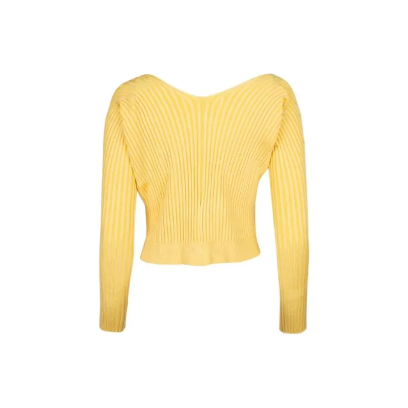Jacquemus Logo Plaque Long Sleeved Cardigan-1