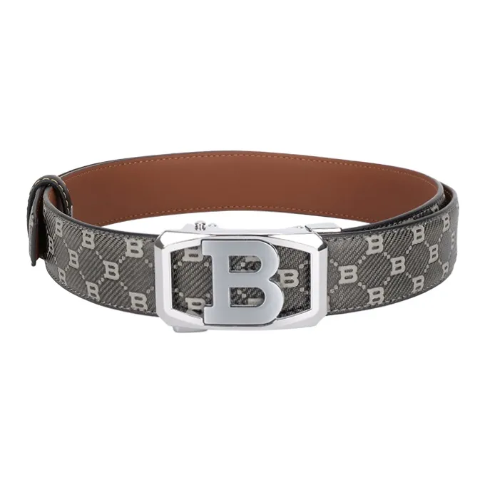 NINE NAIL Cow Leather Genuine Leather Leather Belts Men's Width  3.5cm-12