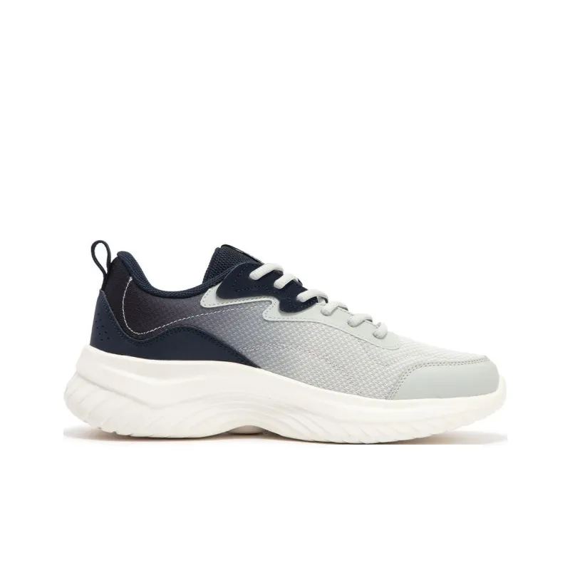 361° Cushioning Wear Resistant Low Top Casual Running Shoes Men's Gray Blue-1