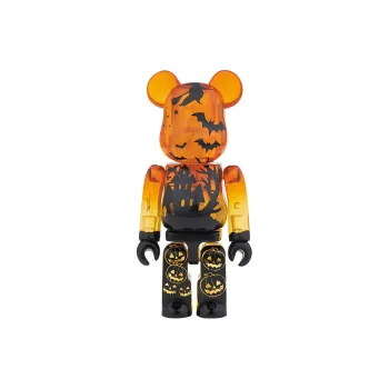 BE@RBRICK HALLOWEEN 2014 Halloween Transparent Orange Hang Tag Box 100%