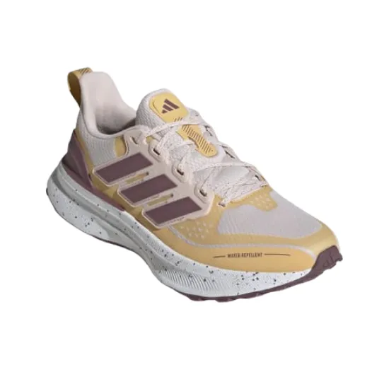 Adidas ULTRARUN 5 Slip Resistant Waterproof Low Top Running Shoes Women's Yellow Purple-1