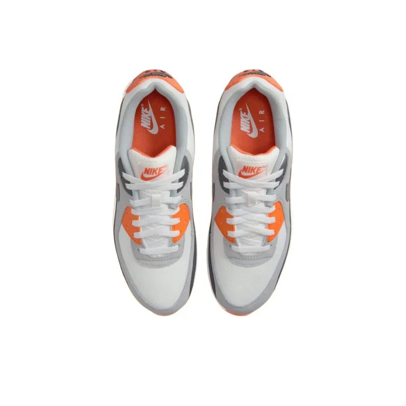 Nike Air Max 90 Summit White Safety Orange Dark Smoke Grey Smoke Grey-3