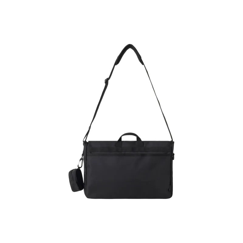 Lee Polyester Messenger Bag, Crossbody, One Shoulder Handbag Tubas Men's Black-1