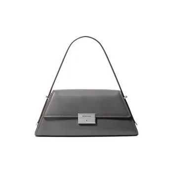 MICHAEL KORS Leather One Shoulder Handbags Medium Size Women's Slate Gray