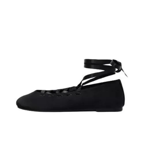 ZARA Casual Single Shoes 1cm Women's Black