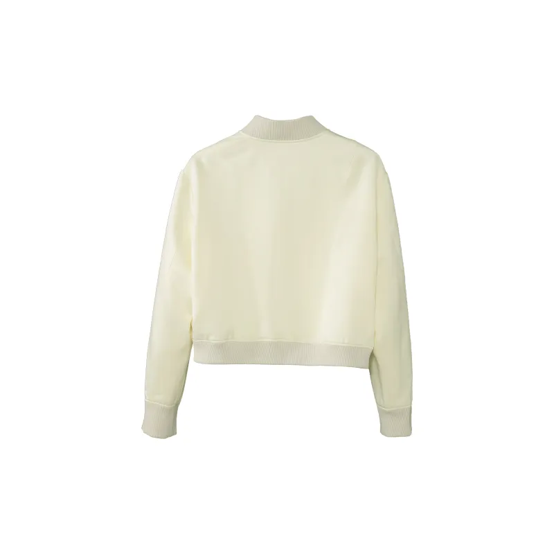 Fstudio Baseball Jacket Coat Women's Apricot-1