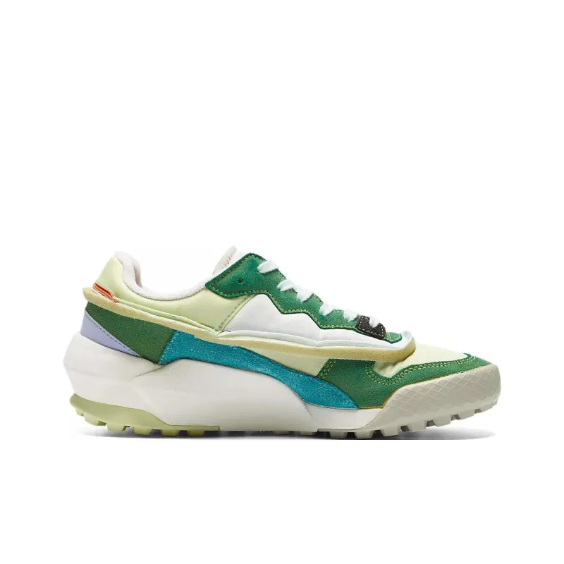 Onitsuka Tiger Admix Runner Anti-Slip Wear-Resistant Low-Top Casual Shoes Men's Green Yellow-1