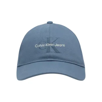 CALVIN KLEIN Cotton Baseball Caps Unisex Ceramic Blue