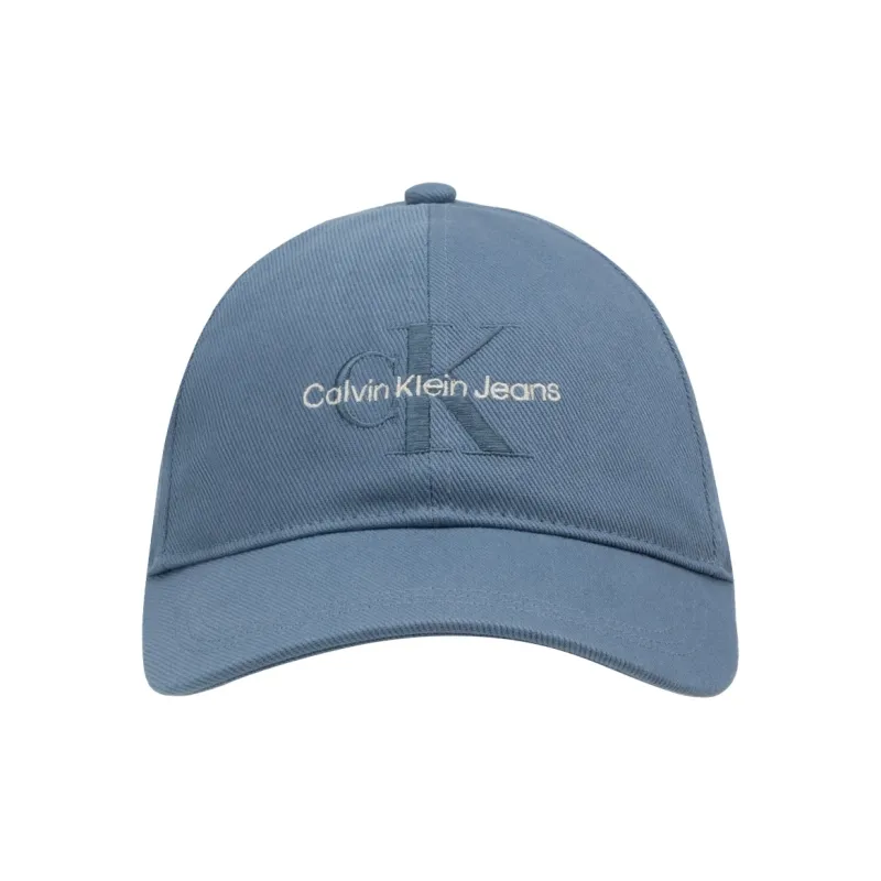 CALVIN KLEIN Cotton Baseball Caps Unisex Ceramic Blue-0
