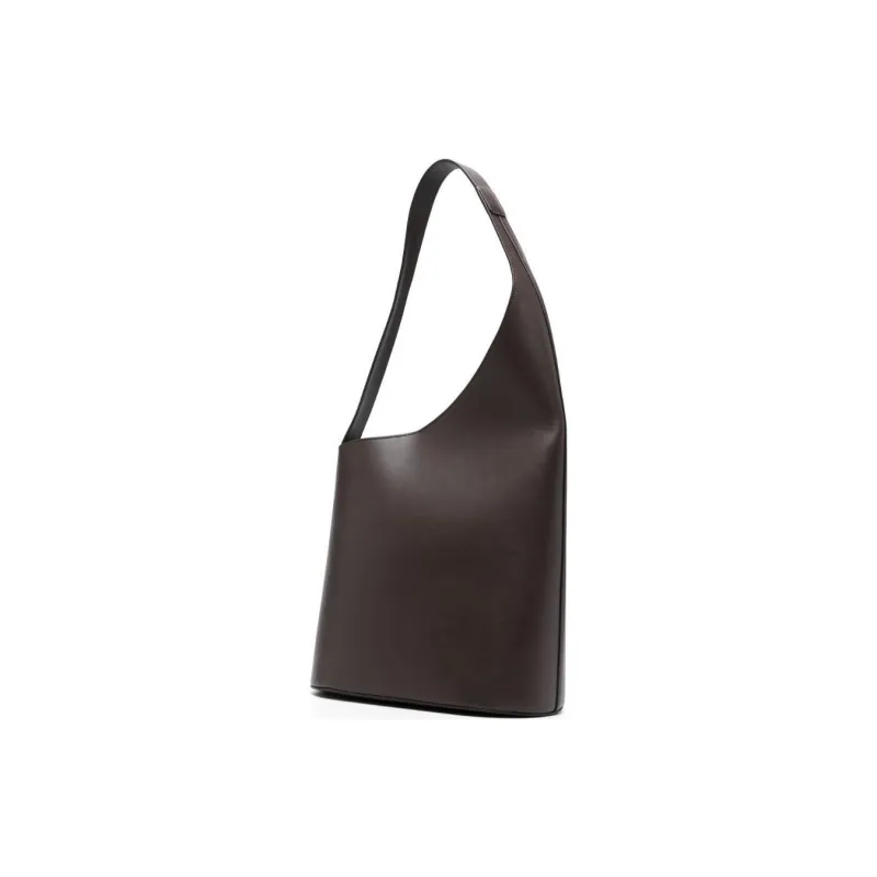 AESTHER EKME Calfskin Shoulder Bag Women's Chocolate Brown-1