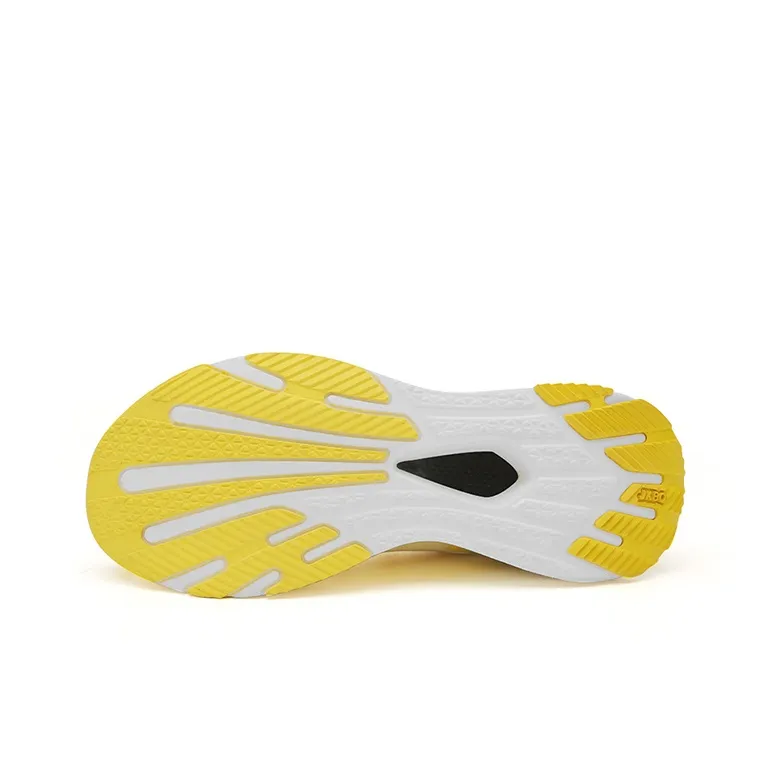 Kung Fu Run Cushioning, Slip Resistant, And Abrasion Resistant Low Top Running Shoes Unisex Yellow White-6
