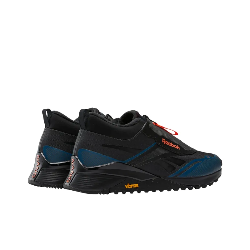 Reebok Anti Slip And Wear Resistant Water Resistant Low Top Training Shoes Unisex Black Blue-2