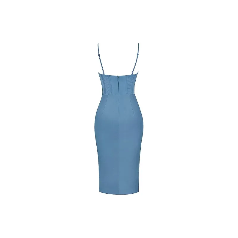 HOUSE OF CB Myrna Slip Dresses Women's Aegean Blue/Aegean Sea Blue-1