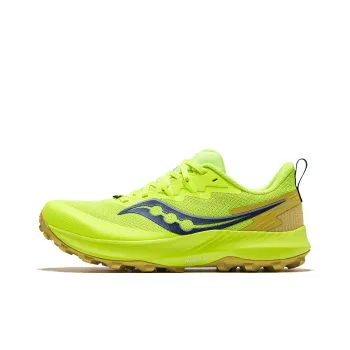 Saucony PEREGRINE 14 Anti-Slip Wear-Resistant Low-Top Running Shoes Women's Neon Green