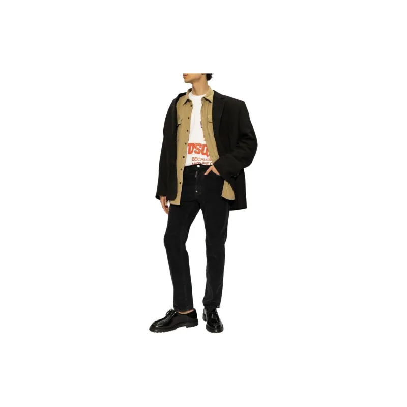 DSQUARED 2 Straight Leg Corduroy Trousers-3