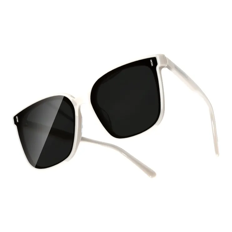 SUPER SUNG Plate And Metal Square Sunglasses Unisex-8