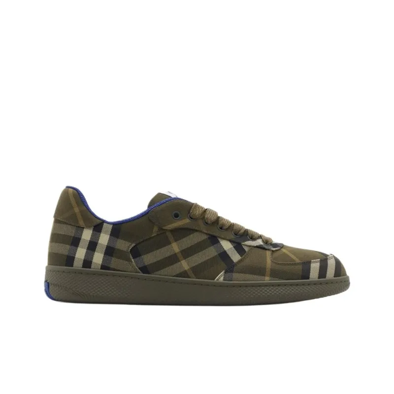 Burberry Low Top Skateboard Shoes Men's Green-1
