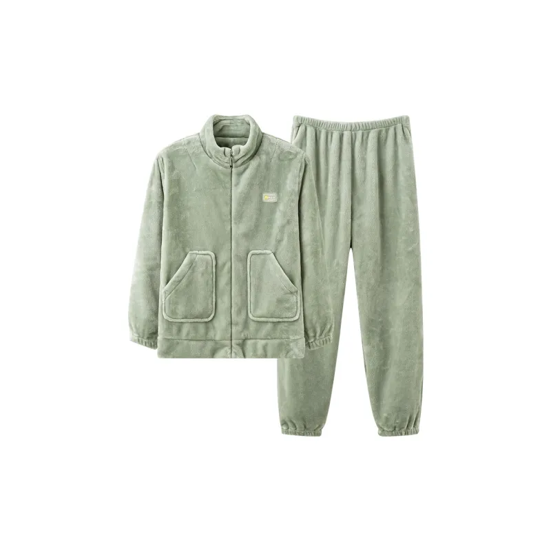 Mulong Family Pajama Set Women's Light Green-0